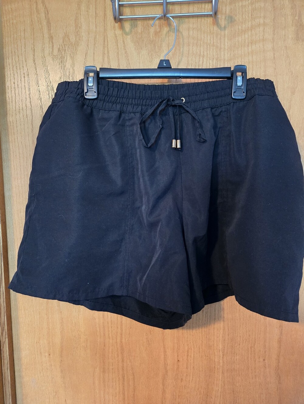 Women’s Black Drawstring Swim Shorts